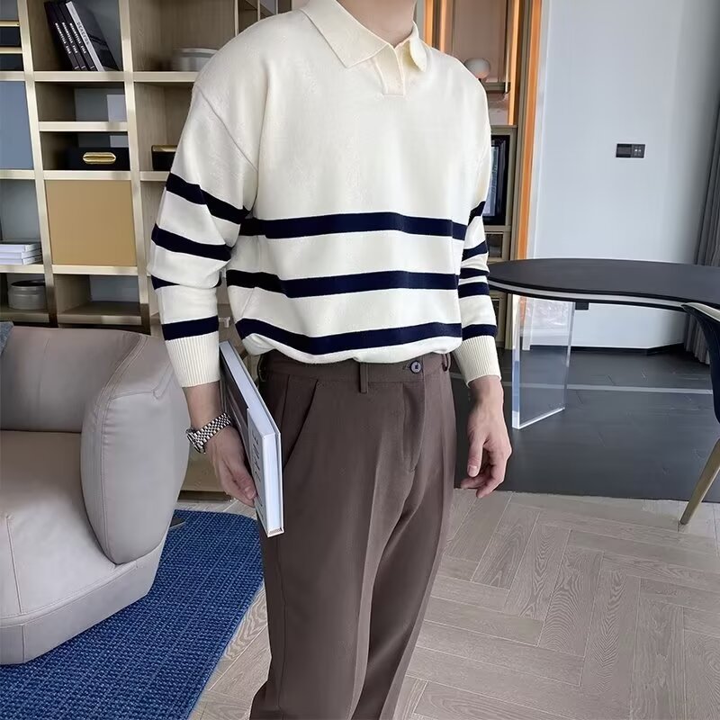 Men's Striped Casual Tops